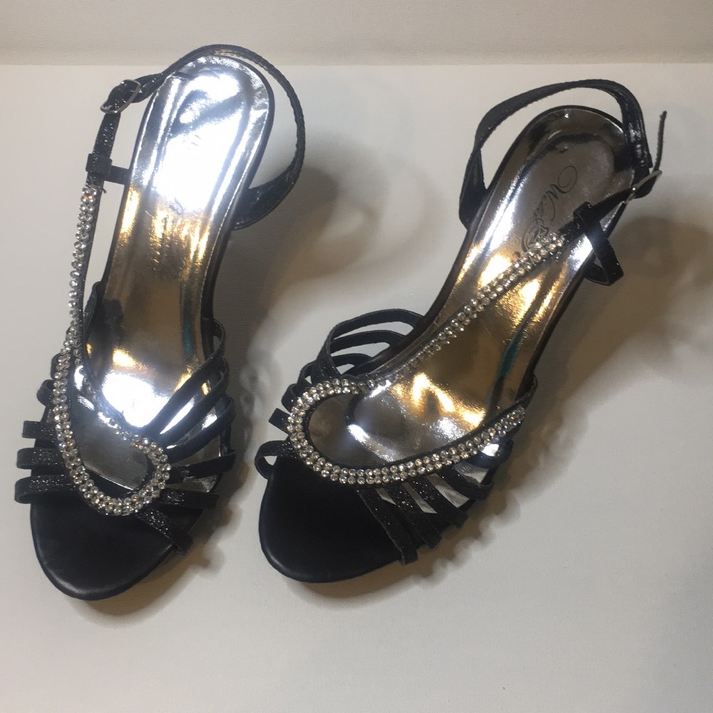 Black evening shoes